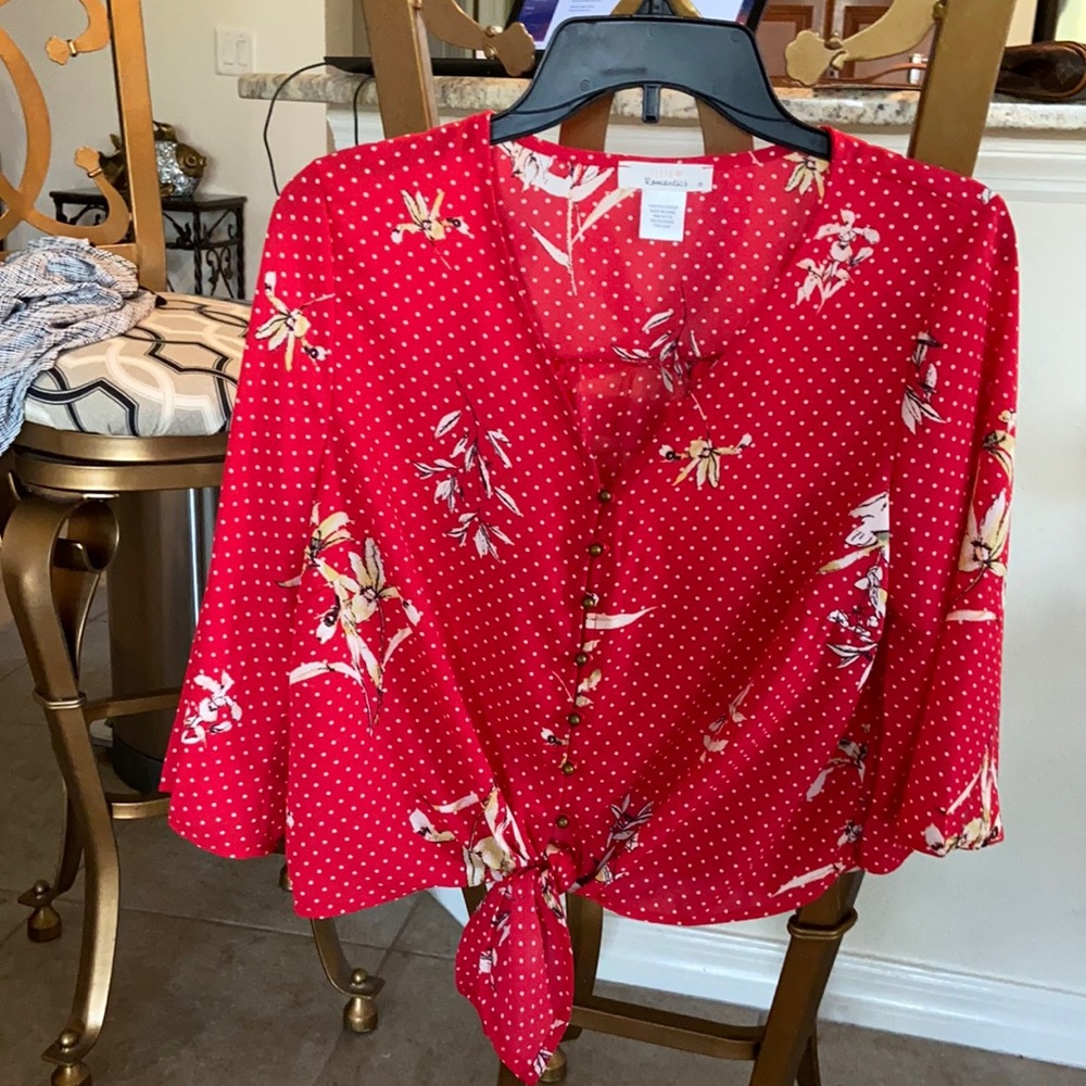 Urban Romantics size medium red top
